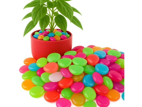 KAMIENIE ŚWIECĄCE FLUORESCENCYJNE 100szt - kolorowe