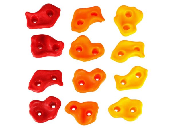 KAMIENIE WSPINACZKOWE UCHWYTY KOLOROWE 20SZT