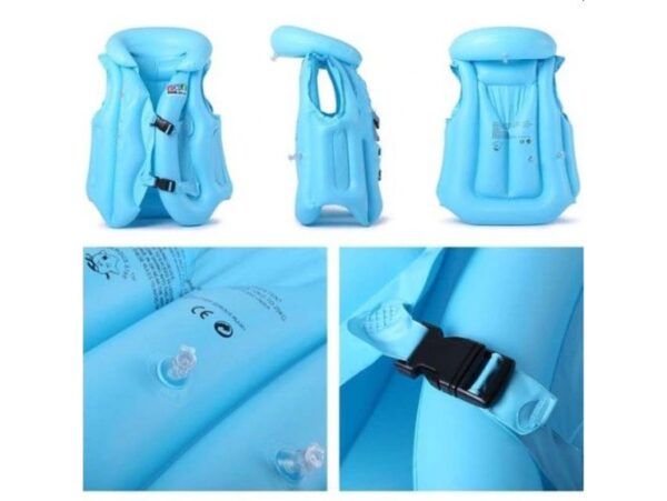 KAMIZELKA DMUCHANA DO PŁYWANIA - niebieski