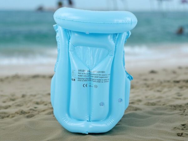 KAMIZELKA DMUCHANA DO PŁYWANIA - niebieski