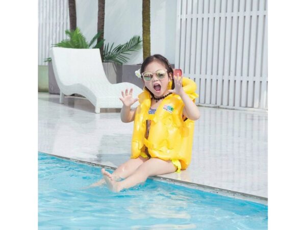 KAMIZELKA DMUCHANA DO PŁYWANIA - żółty