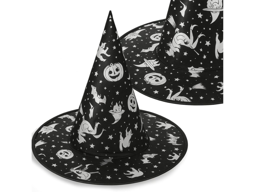 KAPELUSZ CZAROWNICY - srebrne dynie