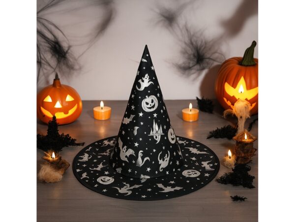 KAPELUSZ CZAROWNICY - srebrne dynie