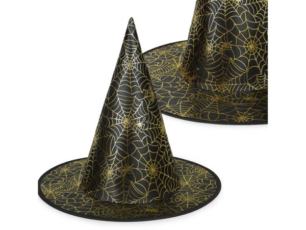 KAPELUSZ CZAROWNICY - złota pajęczyna