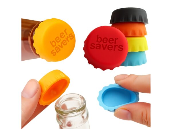 KAPSLE NA BUTELKĘ SILIKONOWE 6SZT