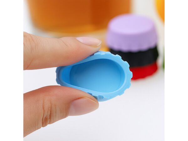 KAPSLE NA BUTELKĘ SILIKONOWE 6SZT