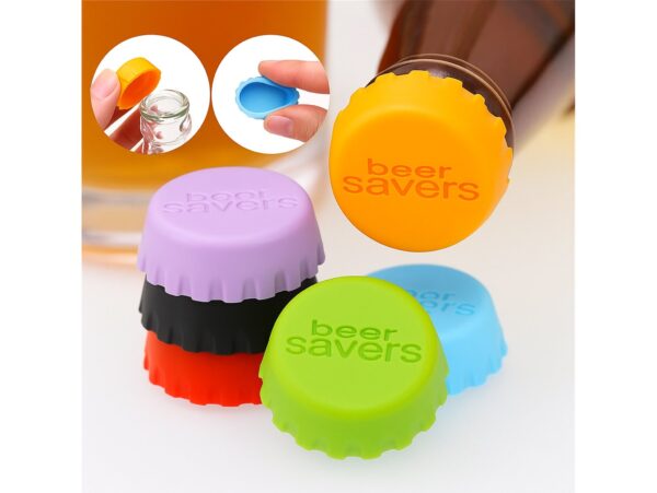 KAPSLE NA BUTELKĘ SILIKONOWE 6SZT