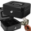 KASETKA NA PIENIADZE CZARNA DUŻA 200 x 160 x 90 - czarny