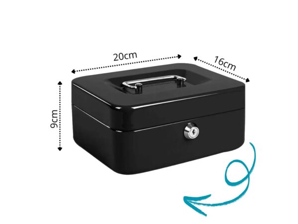 KASETKA NA PIENIADZE CZARNA DUŻA 200 x 160 x 90 - czarny