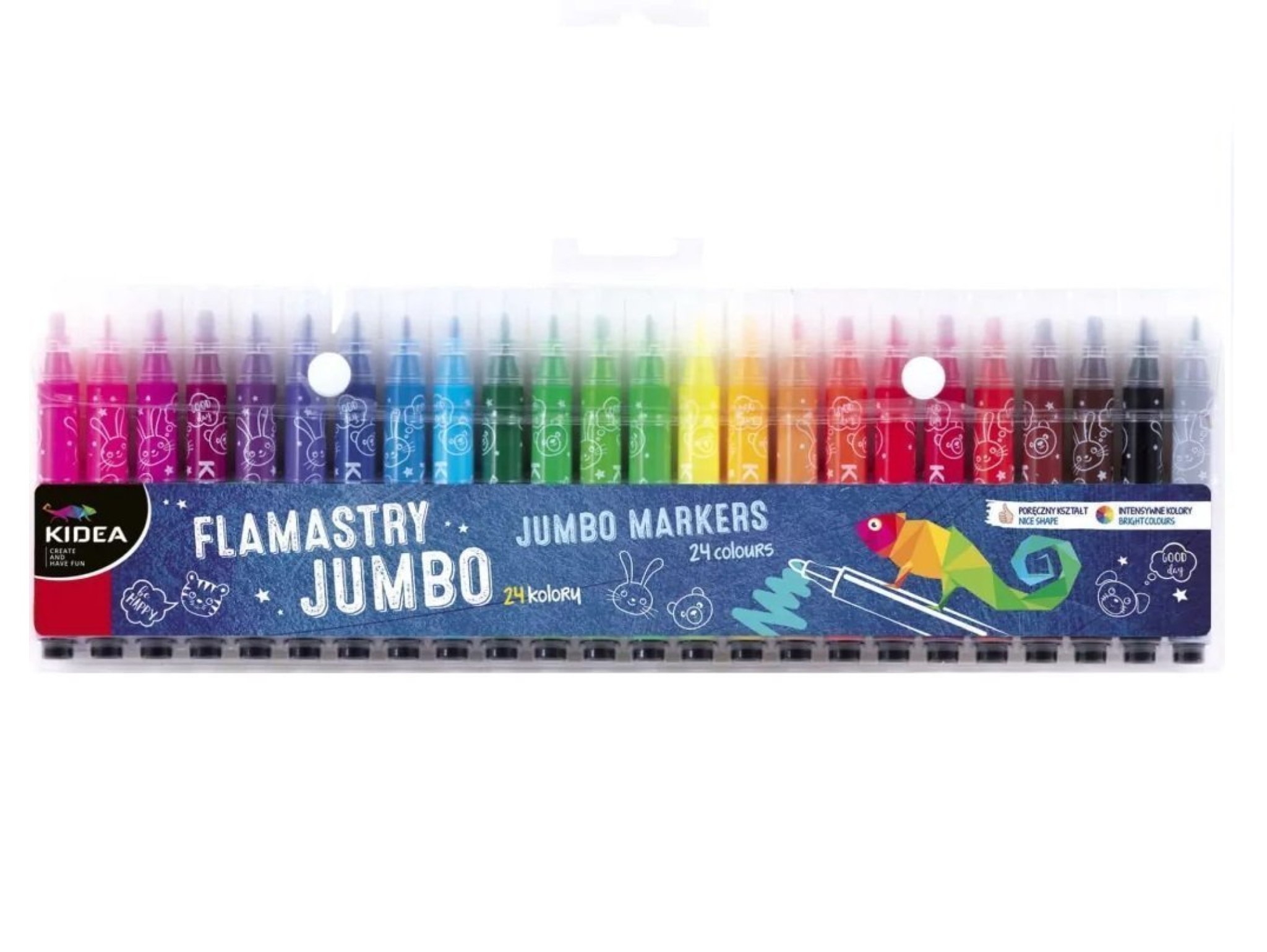KIDEA FLAMASTRY JUMBO 24 KOLORY