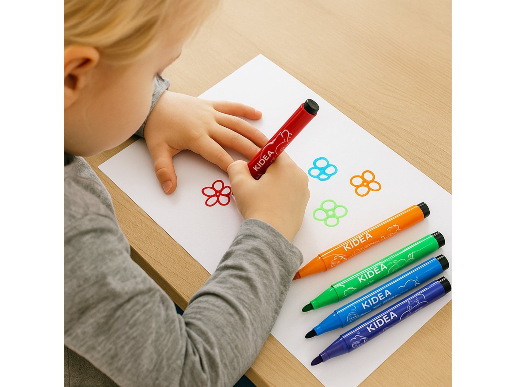 KIDEA FLAMASTRY JUMBO 24 KOLORY