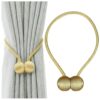 KLAMRA SPINKA DO ZASŁON FIRAN 1 SZT! - złoty