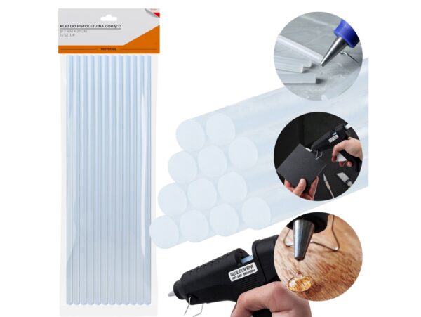 KLEJ DO PISTOLETU NA GORĄCO 12SZT 27x0,7cm