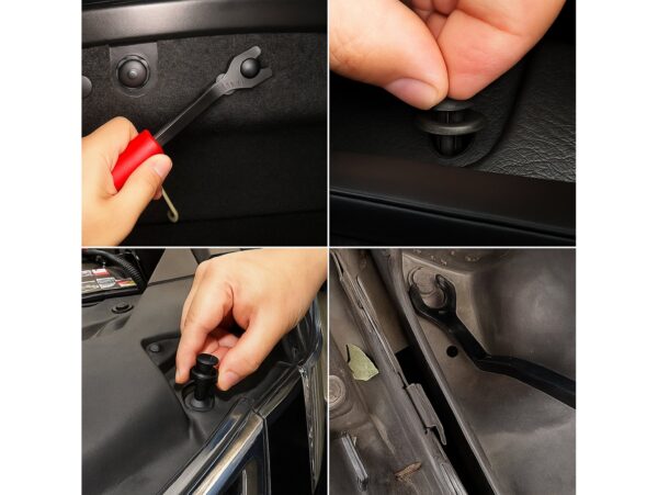 KLIPSY SPINKI DO TAPICERKI SAMOCHODOWEJ 100SZT