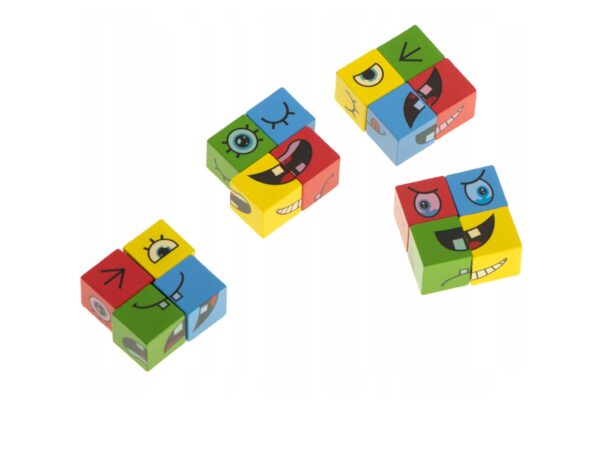 KLOCKI ZMIENIAJĄCE TWARZ KREATYWNE