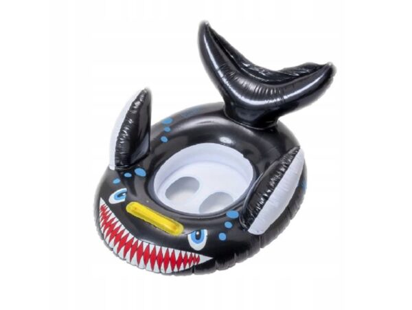 KOŁO DO PŁYWANIA DLA DZIECI REKIN 65cm/50cm - czarny
