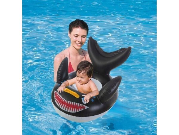 KOŁO DO PŁYWANIA DLA DZIECI REKIN 65cm/50cm - czarny