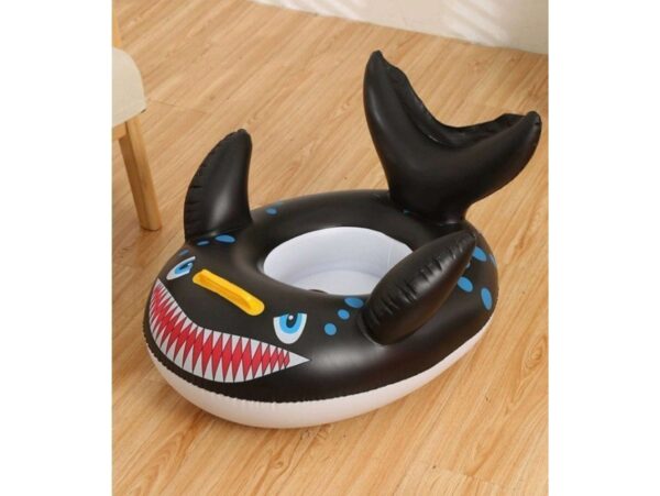 KOŁO DO PŁYWANIA DLA DZIECI REKIN 65cm/50cm - czarny
