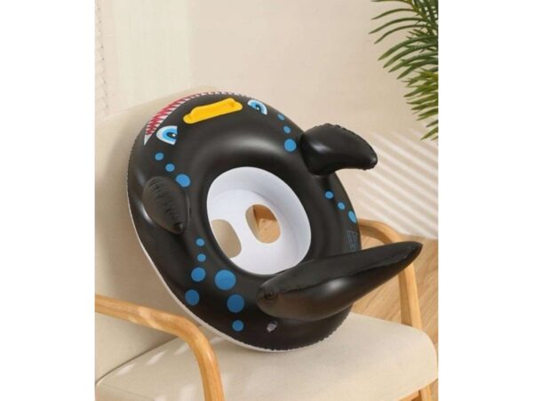 KOŁO DO PŁYWANIA DLA DZIECI REKIN 65cm/50cm - czarny