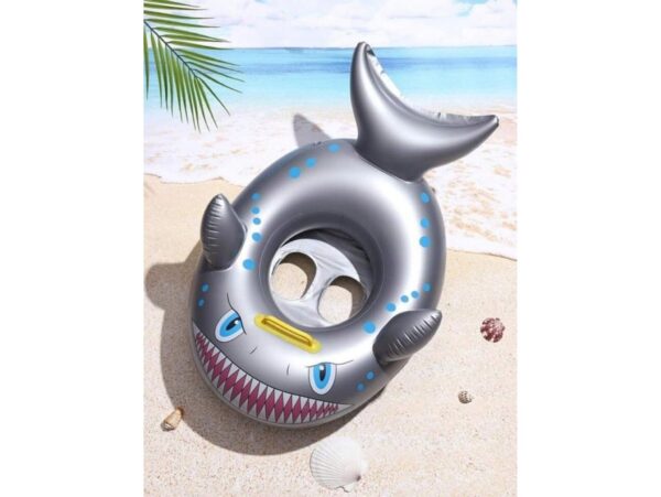 KOŁO DO PŁYWANIA DLA DZIECI REKIN 65cm/50cm - szary