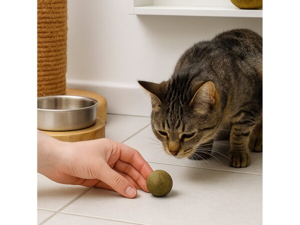 KOCIMIĘTKA PIŁKA DLA KOTA 3CM