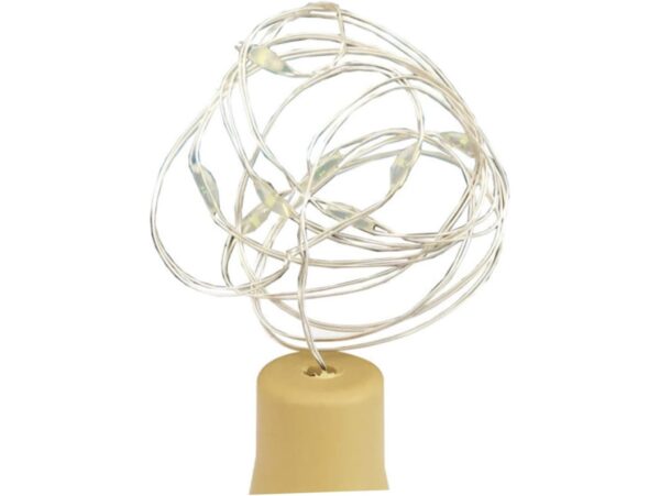 KOREK DO BUTELKI LAMPKI SOLARNE 20 LED #4543 - multikolor