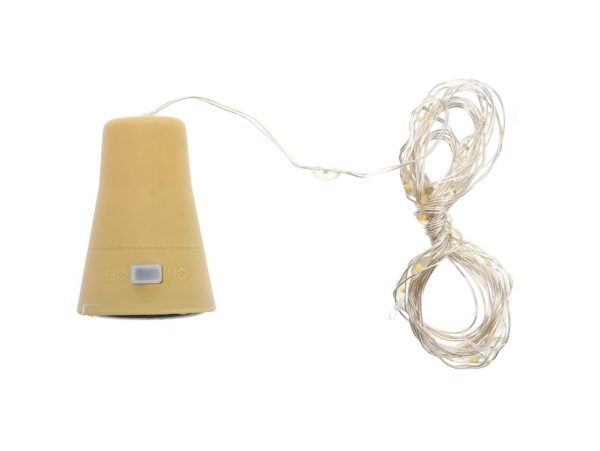 KOREK DO BUTELKI LAMPKI SOLARNE 20 LED #4543 - multikolor