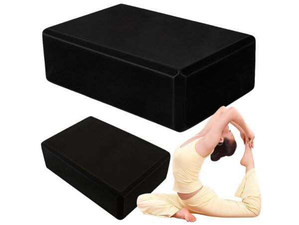 KOSTKA DO JOGI YOGI KLOCEK 23cm x 15cm x 7,5cm - czarny