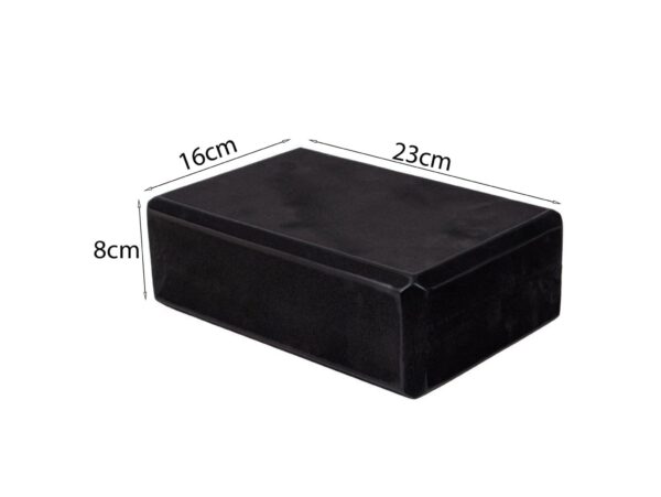 KOSTKA DO JOGI YOGI KLOCEK 23cm x 15cm x 7,5cm - czarny