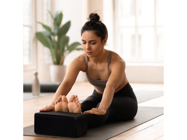 KOSTKA DO JOGI YOGI KLOCEK 23cm x 15cm x 7,5cm - czarny