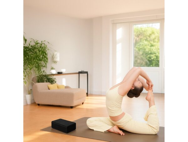 KOSTKA DO JOGI YOGI KLOCEK 23cm x 15cm x 7,5cm - czarny