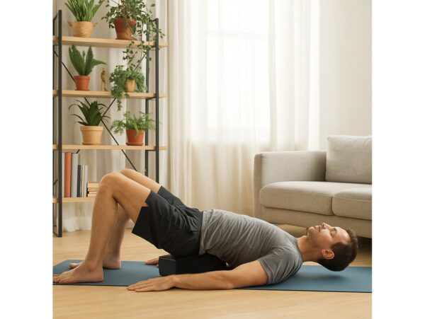 KOSTKA DO JOGI YOGI KLOCEK 23cm x 15cm x 7,5cm - czarny