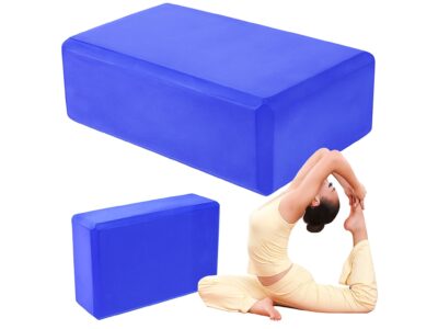 KOSTKA DO JOGI YOGI KLOCEK 23cm x 15cm x 7,5cm - niebieski