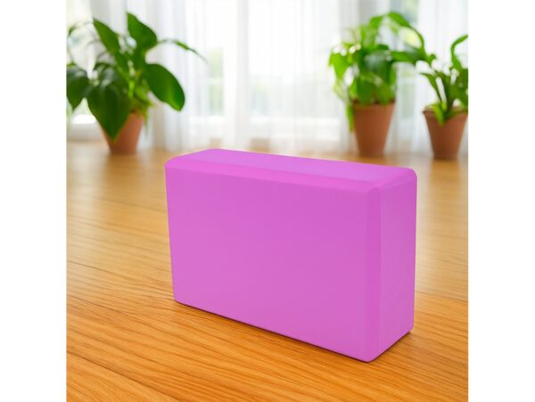 KOSTKA DO JOGI YOGI KLOCEK 23cm x 15cm x 7,5cm - różowy