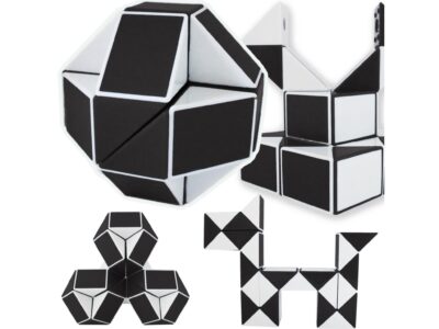 KOSTKA MAGICZNA UKŁADANKA 24-SEGMENTY 23x1,3x0,9cm - czarny