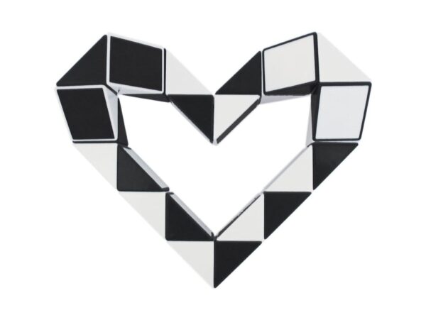 KOSTKA MAGICZNA UKŁADANKA 24-SEGMENTY 23x1,3x0,9cm - czarny