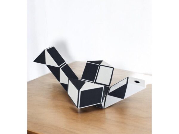 KOSTKA MAGICZNA UKŁADANKA 24-SEGMENTY 23x1,3x0,9cm - czarny