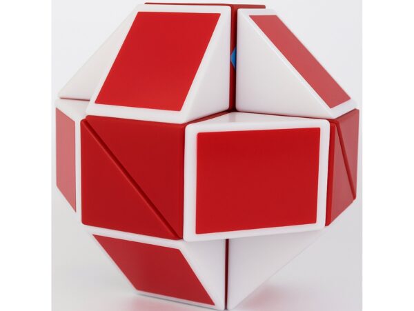 KOSTKA MAGICZNA UKŁADANKA 24-SEGMENTY 23x1,3x0,9cm - czerwony