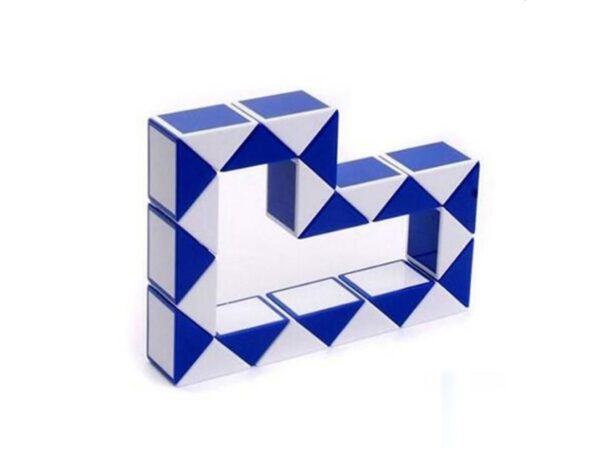 KOSTKA MAGICZNA UKŁADANKA 24-SEGMENTY 23x1,3x0,9cm - niebieski