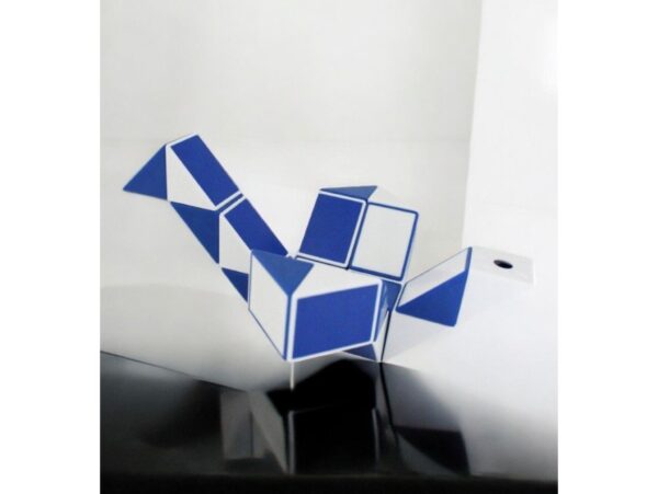 KOSTKA MAGICZNA UKŁADANKA 24-SEGMENTY 23x1,3x0,9cm - niebieski