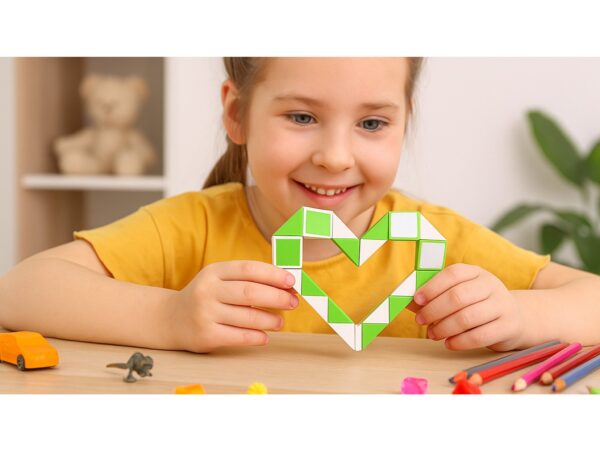 KOSTKA MAGICZNA UKŁADANKA 24-SEGMENTY 23x1,3x0,9cm - zielony