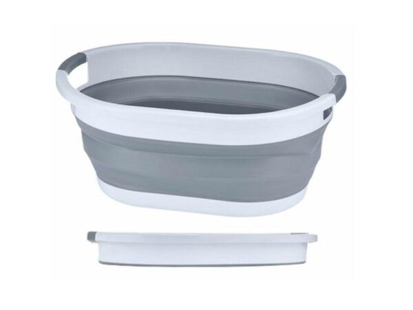KOSZ NA PRANIE BIELIZNĘ SKŁADANY MISKA SILIKON 25L