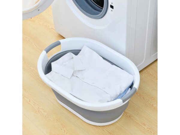KOSZ NA PRANIE BIELIZNĘ SKŁADANY MISKA SILIKON 25L