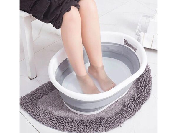 KOSZ NA PRANIE BIELIZNĘ SKŁADANY MISKA SILIKON 25L