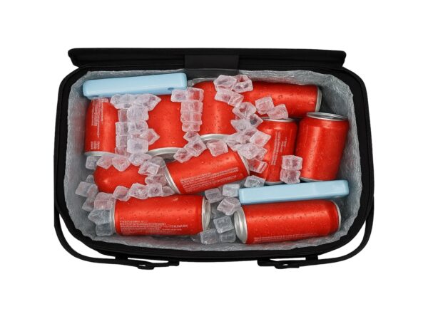 KOSZ PIKNIKOWY 49x27 DWIE RĄCZKI - czerwony