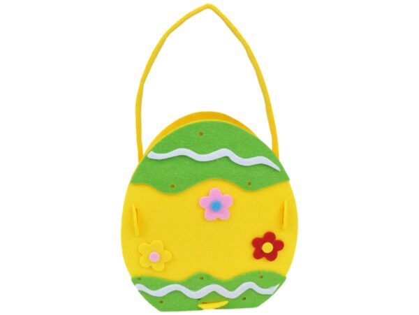 KOSZYCZEK WIELKANOCNY HANDMADE DIY FILCOWY - JAJKO 23x15x7