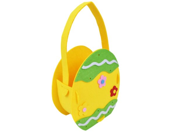 KOSZYCZEK WIELKANOCNY HANDMADE DIY FILCOWY - JAJKO 23x15x7