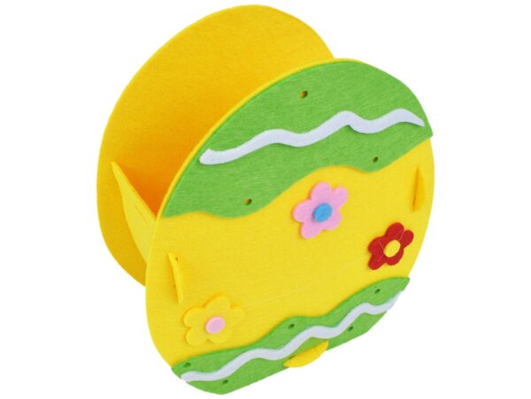 KOSZYCZEK WIELKANOCNY HANDMADE DIY FILCOWY - JAJKO 23x15x7