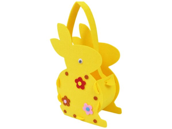 KOSZYCZEK WIELKANOCNY HANDMADE DIY FILCOWY - ZAJĄC 23x14x6