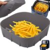 KOSZYK SILIKONOWY FORMA DO FRYTKOWNICY AIR FRYER 17x17x6cm
